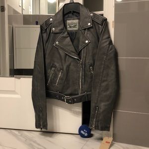 leather jacket poshmark